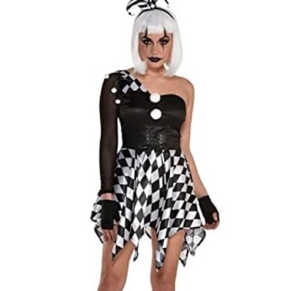 Amscan,Naughty One-Shoulder Jester Costume, Excellent Condition & Reviews, Large